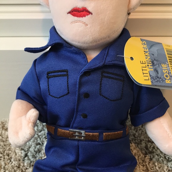 NWT The Unemployed Philosophers Guild Rosie the Riveter Plush Doll - Picture 3 of 10